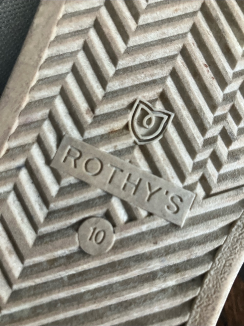 Rothy's White Slip-On Shoes - Textured Rubber Soles - Picture 4 of 4